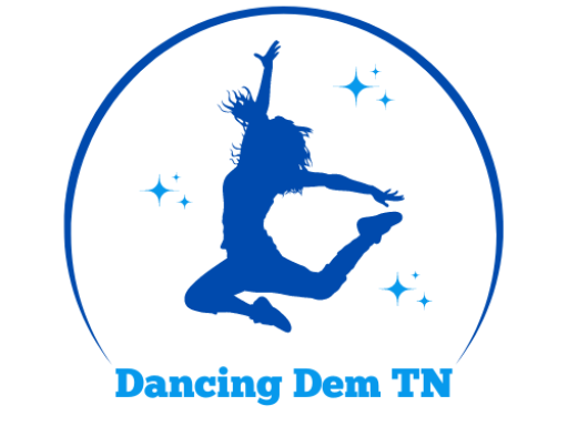 Blue Dancer with the words Dancing Dem TN